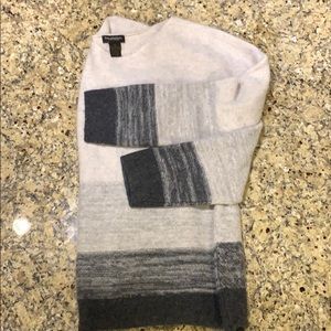 Cashmere black white and grey sweater